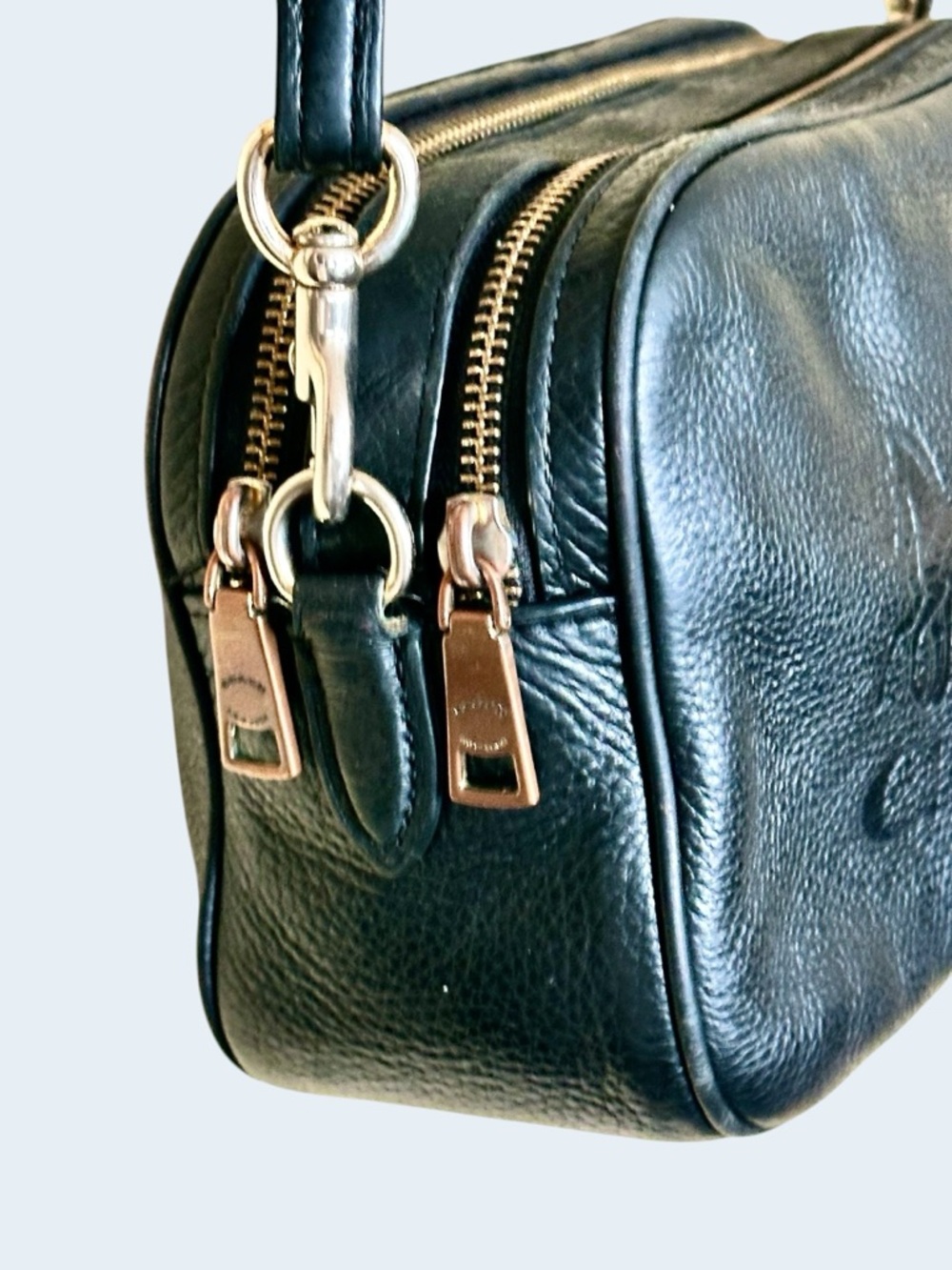 Coach Black Pebbled Leather Jes Crossbody Bag - Picture 9 of 16